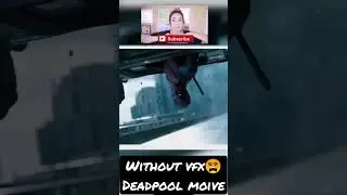 Deadpool without Vfx effect 😧😵 #shorts #deadpool