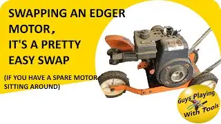 Blown motor replacement on an edger