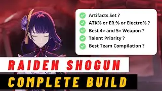 RAIDEN SHOGUN BUILD FOR F2P PLAYER, Best Weapon and Artifact | Genshin Impact
