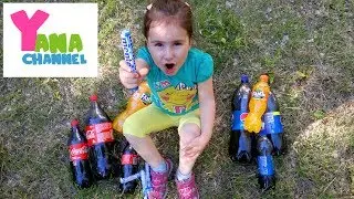 Взрываем Пепси, Кока-Колу и Фанта конфетами Ментос. Coca-Cola, Pepsi and Fanda explode with Mentos