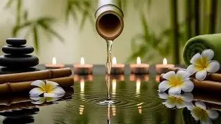 Relaxation Music: Bamboo Water Fountain + Healing Piano 🌿 Sleep Music, Meditation and Nature Sounds