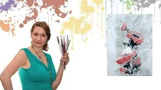 Как нарисовать Декоративные цветы акрилом или гуашью