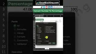 Excel Trick# 3- Convert Numbers to Percentage [Part 01] - 