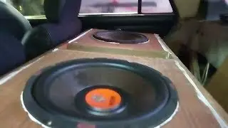 Ставим 2 саба Mystery MJS12F  . Мистери валят!!!? ( Two Mystery MJS12F subwoofers felling )