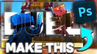 How To Make CLEAN Bedwars Thumbnails!  (Photoshop)