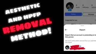 Instagram aesthetic account ban method || Instagram hpfp ban method || new ban method