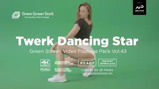 Twerk Dancing Star – Green Screen Video Footage Pack 