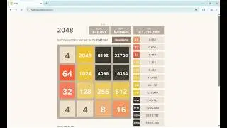 2048 No Undo - 65536 Tile Speedrun World Record 3 hours 18 minutes