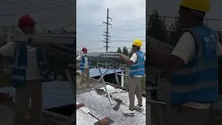 Roof Solar System Lifting Solutions  #solarinstaller #solarsystem #liftingsolution