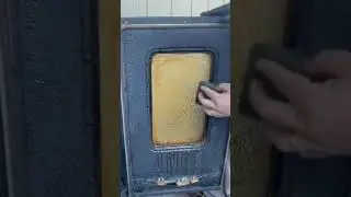 Weber Grill Cleaner - Cleaning your Smoker Window #shorts