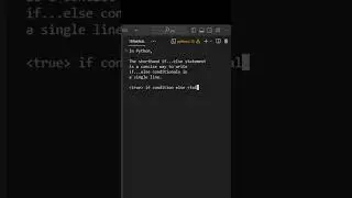 shorthand if else in python 