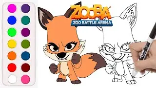 How to Draw and Color Nix from Zooba #Zooba #Nix