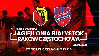 [LIVE] CLJ U-18 Jagiellonia Białystok - Raków Częstochowa