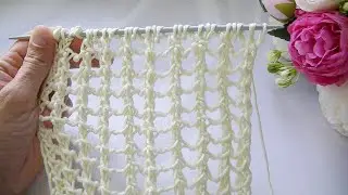 COOLER THAN CROCHET!!! EASY-TO-Make MESH WITH KNITTING NEEDLES!!!