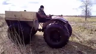 Вездеход каракат ЗИС 5  по болоту на охоту !!!!
