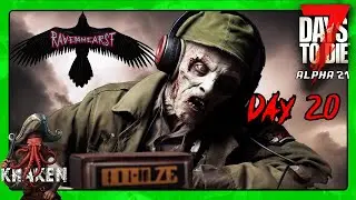 RAVENHEARST MOD DAY 20 - Alpha 21 - NEW HORDE BASE - 7 Days to Die