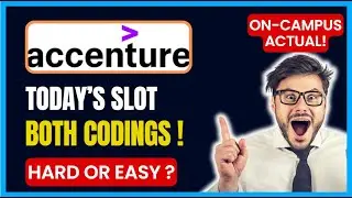 6th Aug Today! | Accenture latest coding questions | Accenture Assessment test 2024