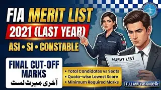 FIA Merit List 2021 (Last Year) | Full Analysis, Minimum Marks & Competition Guide