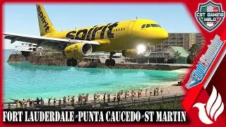 🔴MSFS LIVE | 🐦‍🔥FENIX A319 |✈️Fort Lauderdale-Santo Domingo-St Martin | Spirit OPS | #vatsim