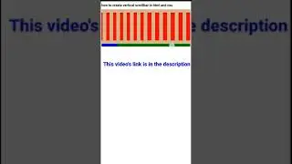 how to create vertical scrollbar in html and css