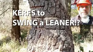 Cutting kerfs to shift a leaner
