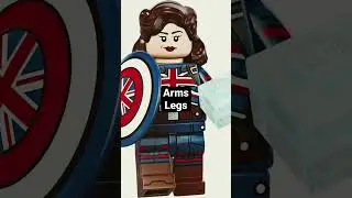 LEGO battle damaged Captain America from Avengers Endgame
