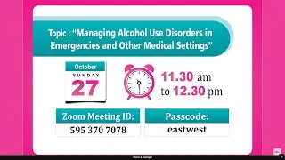 Managing Alcohol Use Disorders in Emergencies and Other Medical Settings | #eastwestpharma