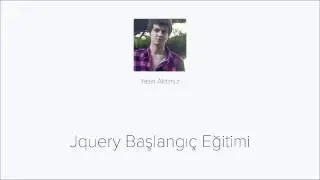 Jquery Eğitimi - Videmy