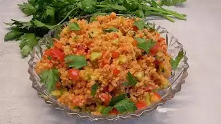 Salatka z kaszy bulgur Szybko i smacznie