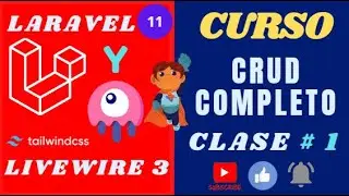 CLASE # 1 - CRUD COMPLETO CON #livewire 3 y #laravel11  | creando proyecto e instalación de recursos