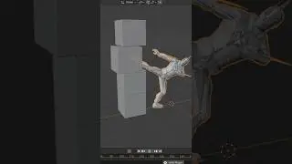 how to make a Character kick objects in blender 