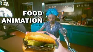 V can actually eat food now - Cyberpunk 2077: Phantom Liberty Mod