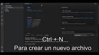 Como crear un archivo de Python en Visual Code