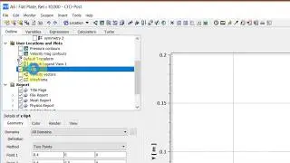 Flat Plate Laminar Boundary Layer Using Ansys Workbench — Plot Velocity Profiles