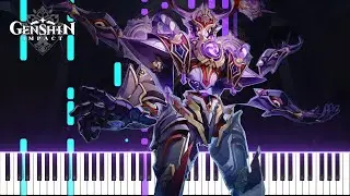 Scaramouche / Shouki no Kami Phase 2 Boss Battle Theme - Genshin Impact | [Piano Cover] (Synthesia)