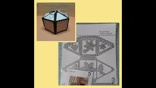 Tuto boite hexagonale (dies Alina Craft)