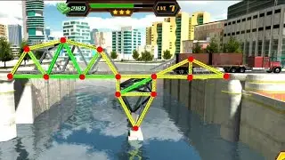 Level 7 | Bridge Construction Simulator | Walkthrough Solution | The Games