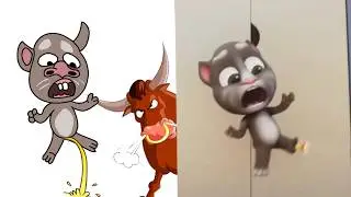 Laugh with My Talking Tom 2 -Crazy Fails Funny drawing meme