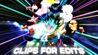 Deku Gearshift Quirk vs Shigaraki Raw Clips For Editing