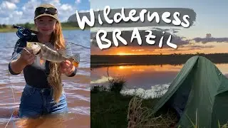 WILD CAMPING IN BRAZIL: fishing for peacock bass a wet wading adventure