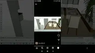 respect #3dmodeling 3D overview of a house in sketch-up program