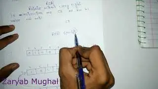 Lecture#10,rotate instruction in assembly language | ror,rol | logical operation in Urdu and Hindi.