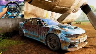 Rebuilding 1500HP Dodge Challenger SRT Hellcat - Fast X | Forza Horizon 5 | Moza R9 gameplay