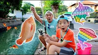 XAVIER MANCING IKAN DI PENGAIRAN, DAPAT POP IT !! Drama Parodi Lucu | CnX Adventurers