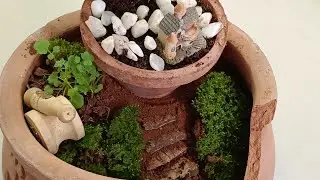 How Do You Make A Fairy Garden | Miniature garden 🏡 #miniaturegarden