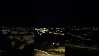 Laçın, şəhərdən Həkəri çayına gecə görüntüsü. 08.2024