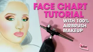 HOW TO FACE CHART WITH AIRBRUSH MAKEUP! / Come fare una Face Chart con il trucco Aerografo