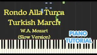 Rondo Alla Turca (Turkish March) Mozart Easy Piano Tutorial