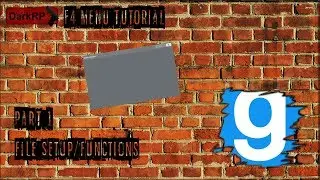 DarkRP F4 Menu Tutorial - Part 1 - File Setup/Functions