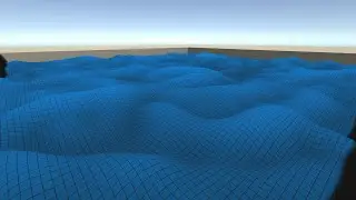 Unity GPU Based Water Waves Simulation